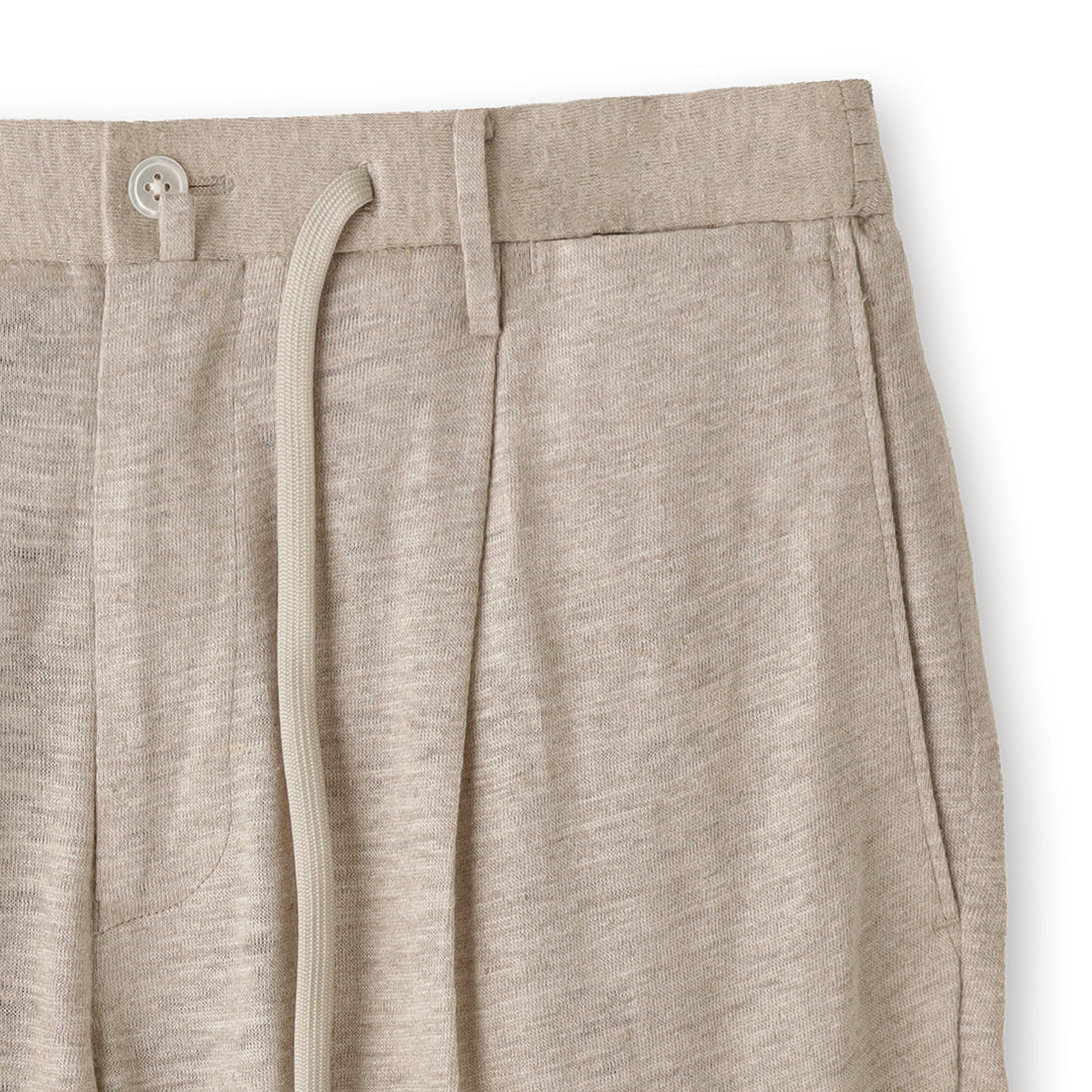 Linen Jersey Short Pants Color: Natural