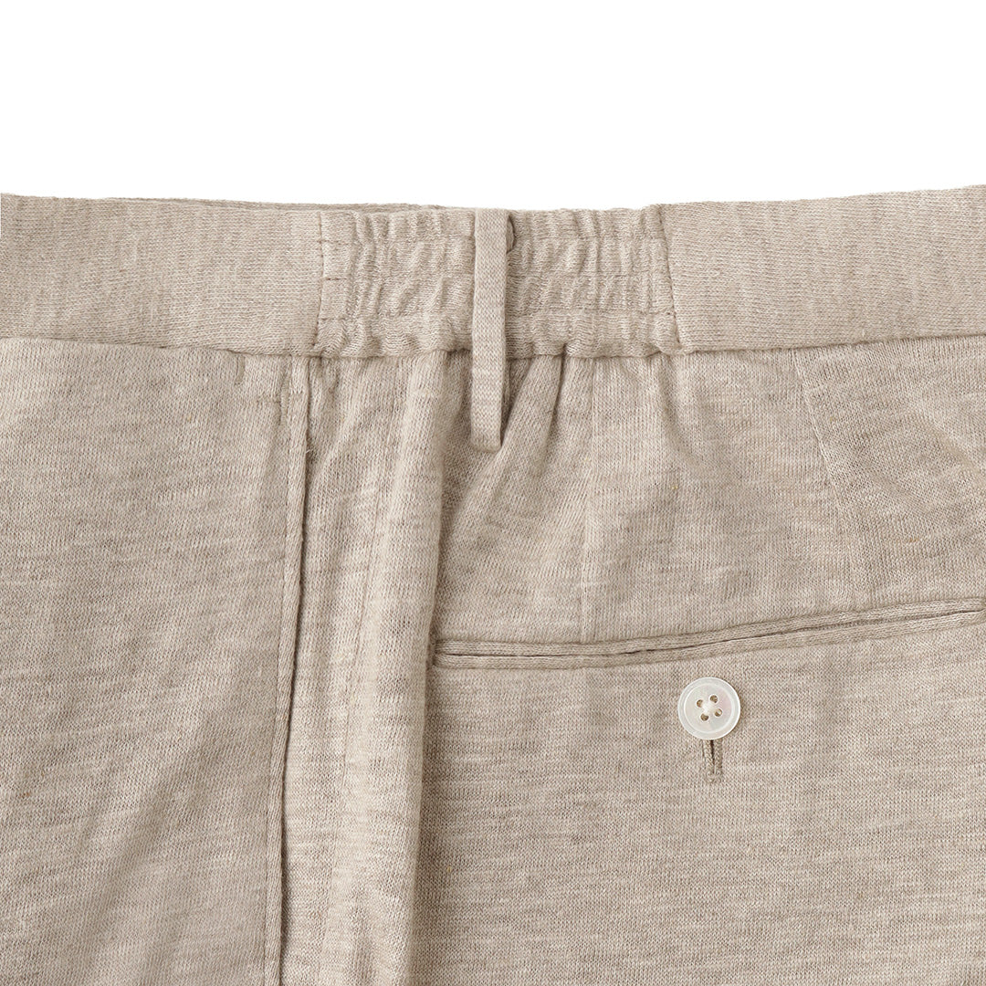 Linen Jersey Short Pants Color: Natural