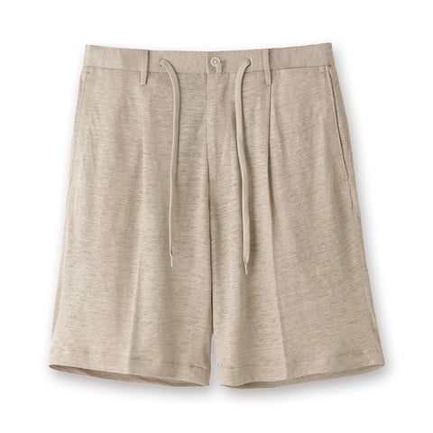 Linen Jersey Short Pants Color: Natural