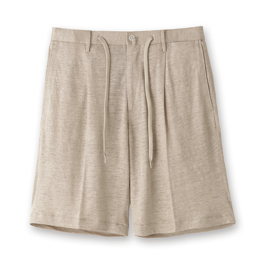 Linen Jersey Short Pants Color: Natural