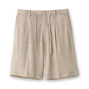 Linen Jersey Short Pants Color: Natural