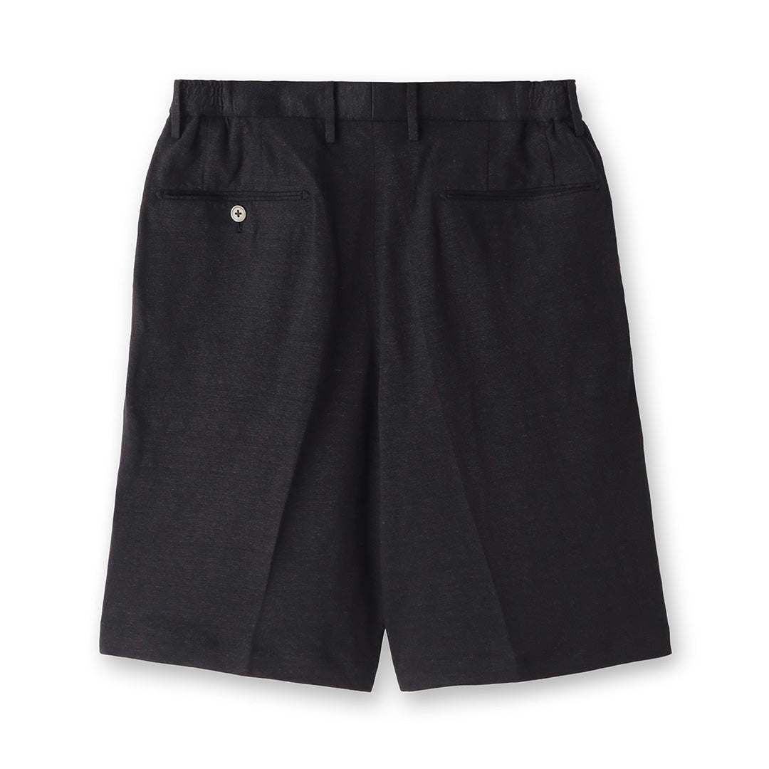 Linen Jersey Short Pants Color: Navy