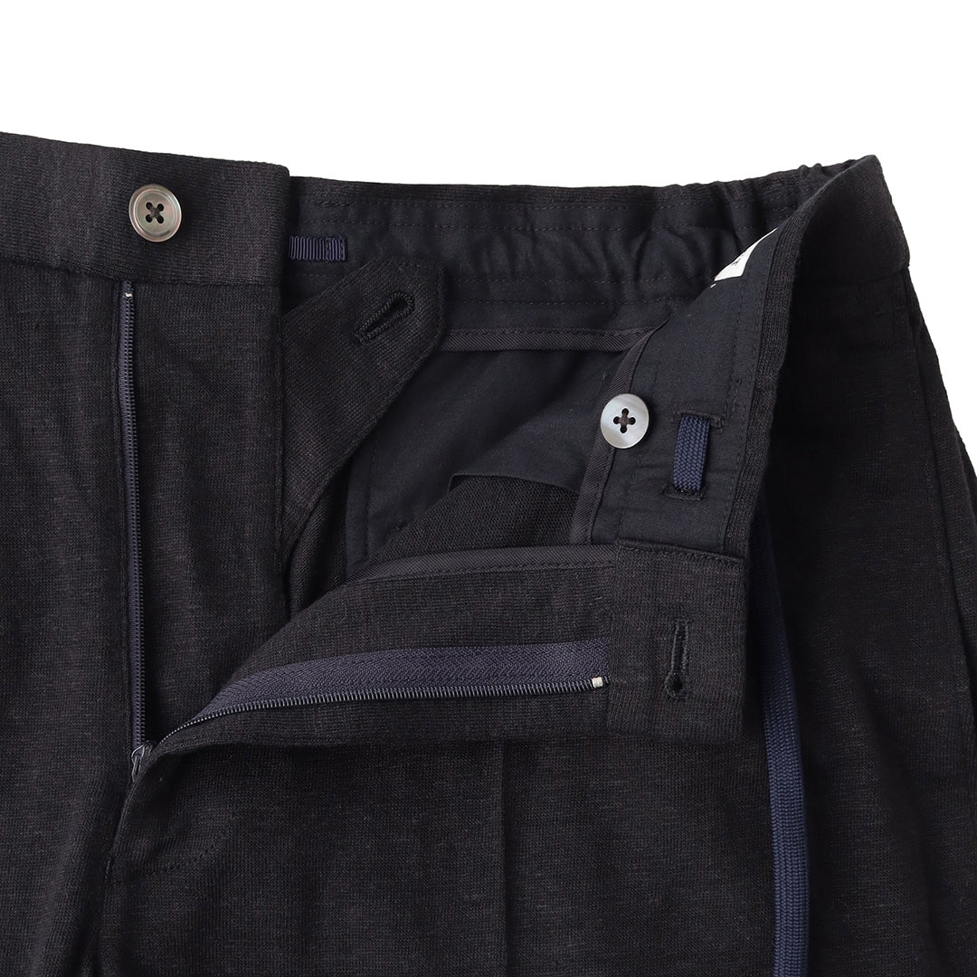 Linen Jersey Short Pants Color: Navy