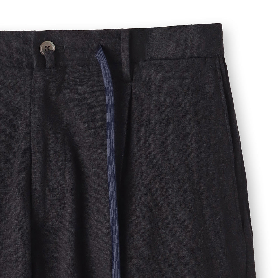 Linen Jersey Short Pants Color: Navy