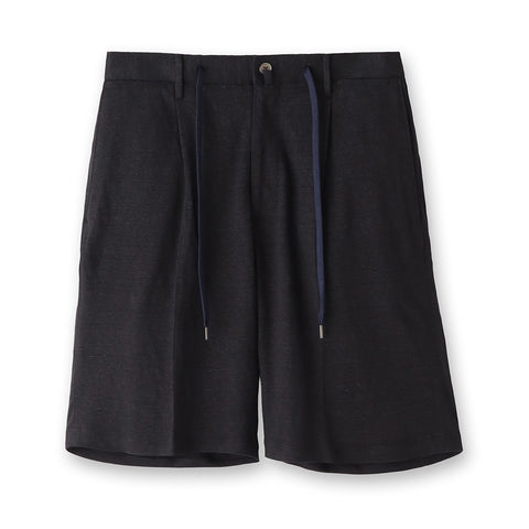 Linen Jersey Short Pants Color: Navy