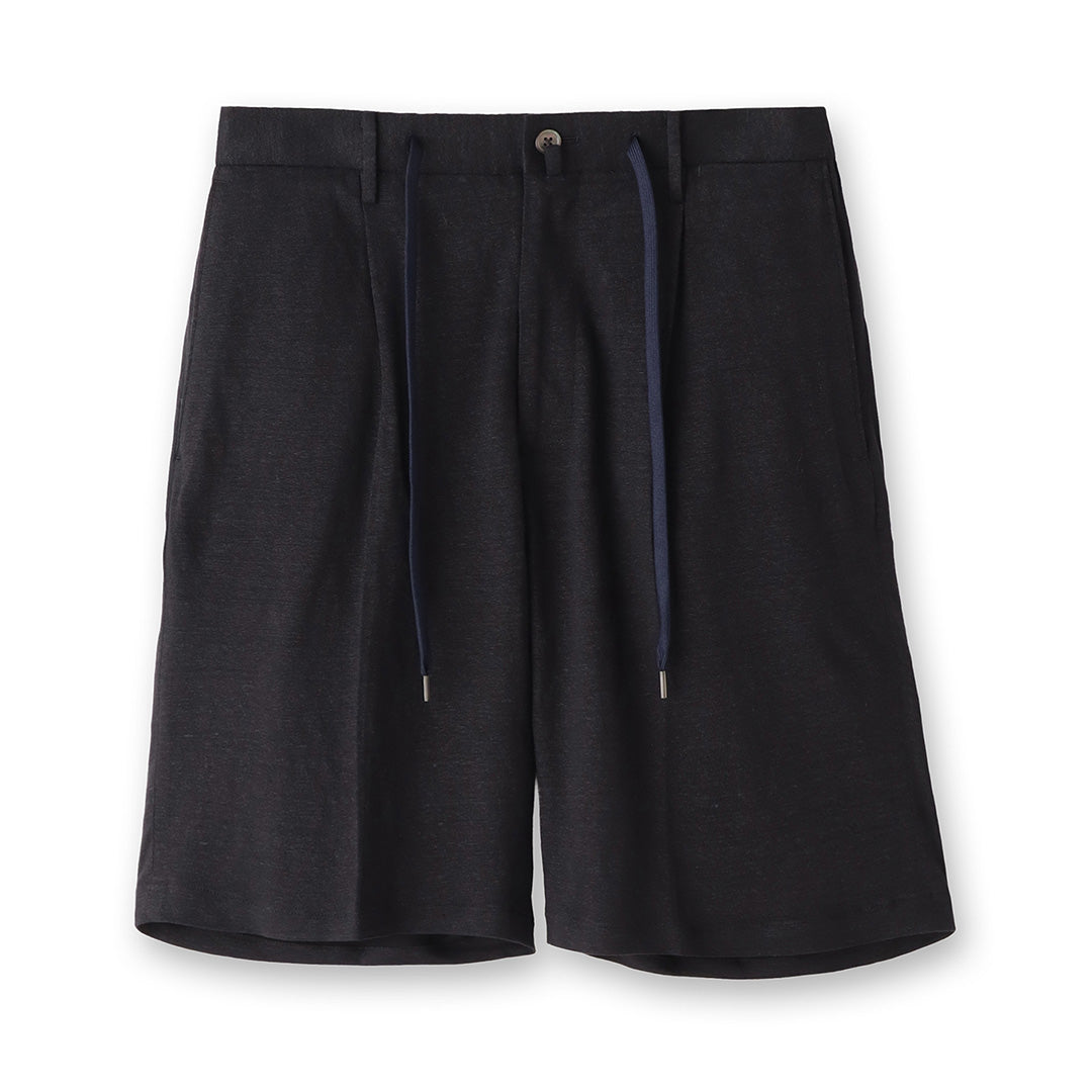 Linen Jersey Short Pants Color: Navy
