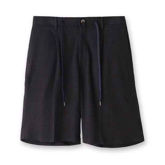 Linen Jersey Short Pants Color: Navy