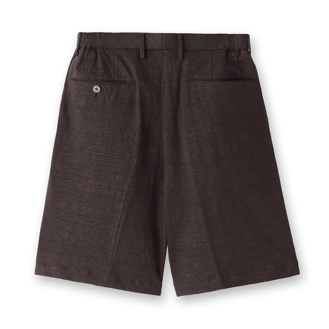 Linen Jersey Short Pants Color: Oak