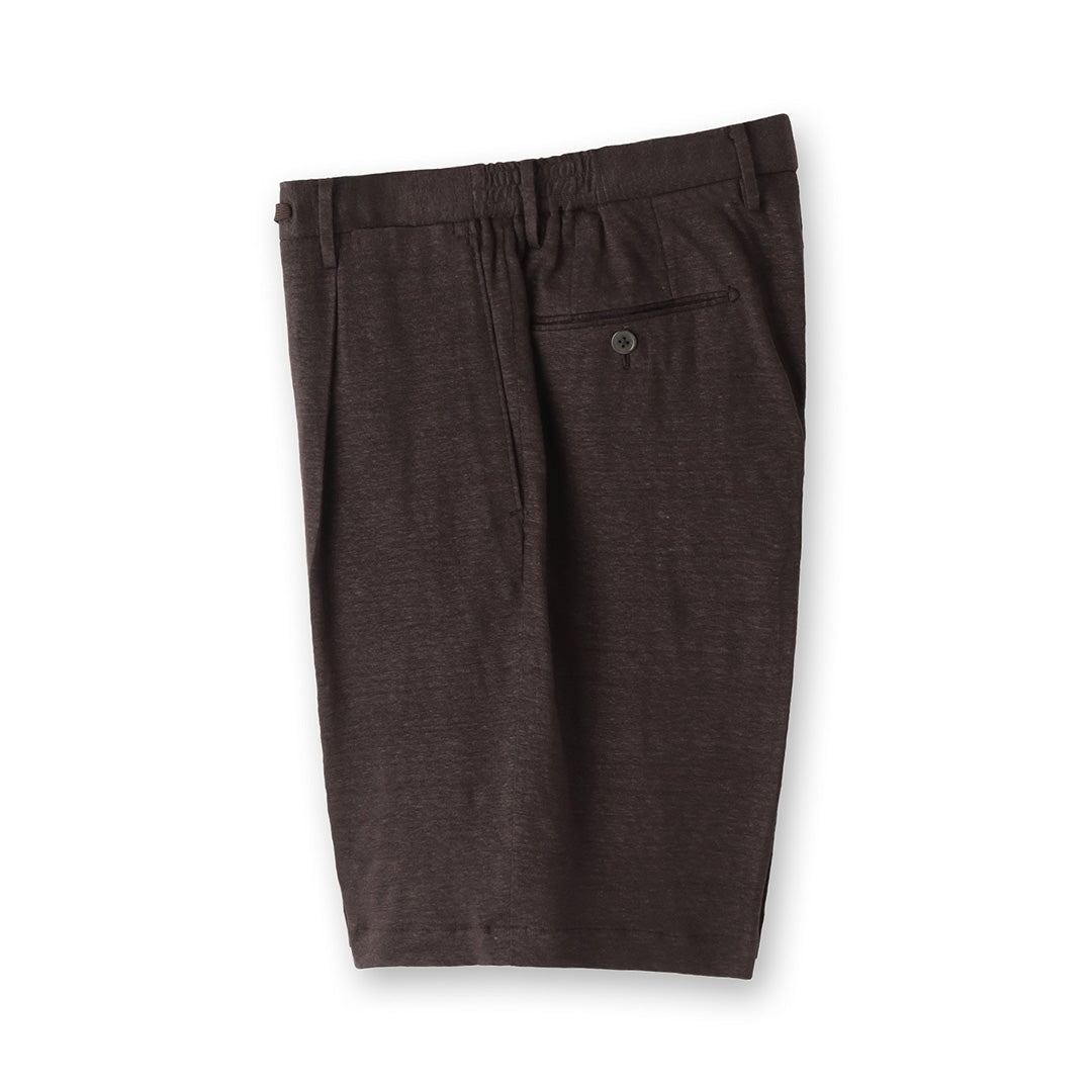 Linen Jersey Short Pants Color: Oak