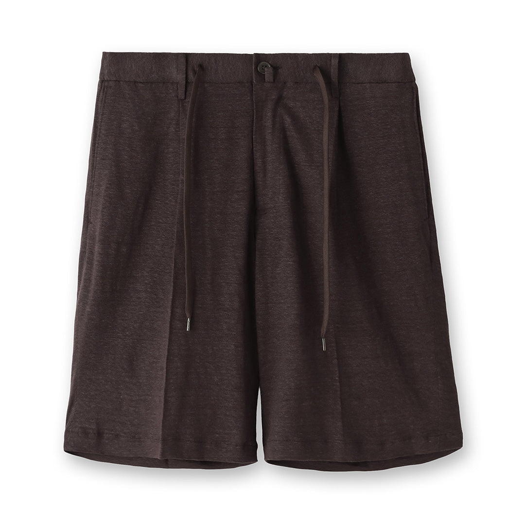 Linen Jersey Short Pants Color: Oak