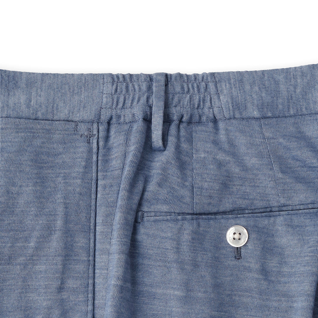 Linen Jersey Short Pants Color: Slate Blue