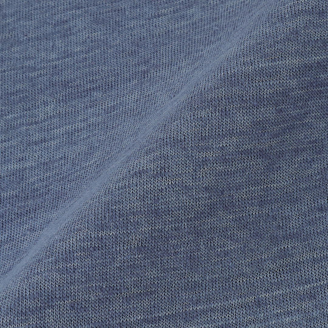 Linen Jersey Tailored Skipper Shirt Color: Slate Blue