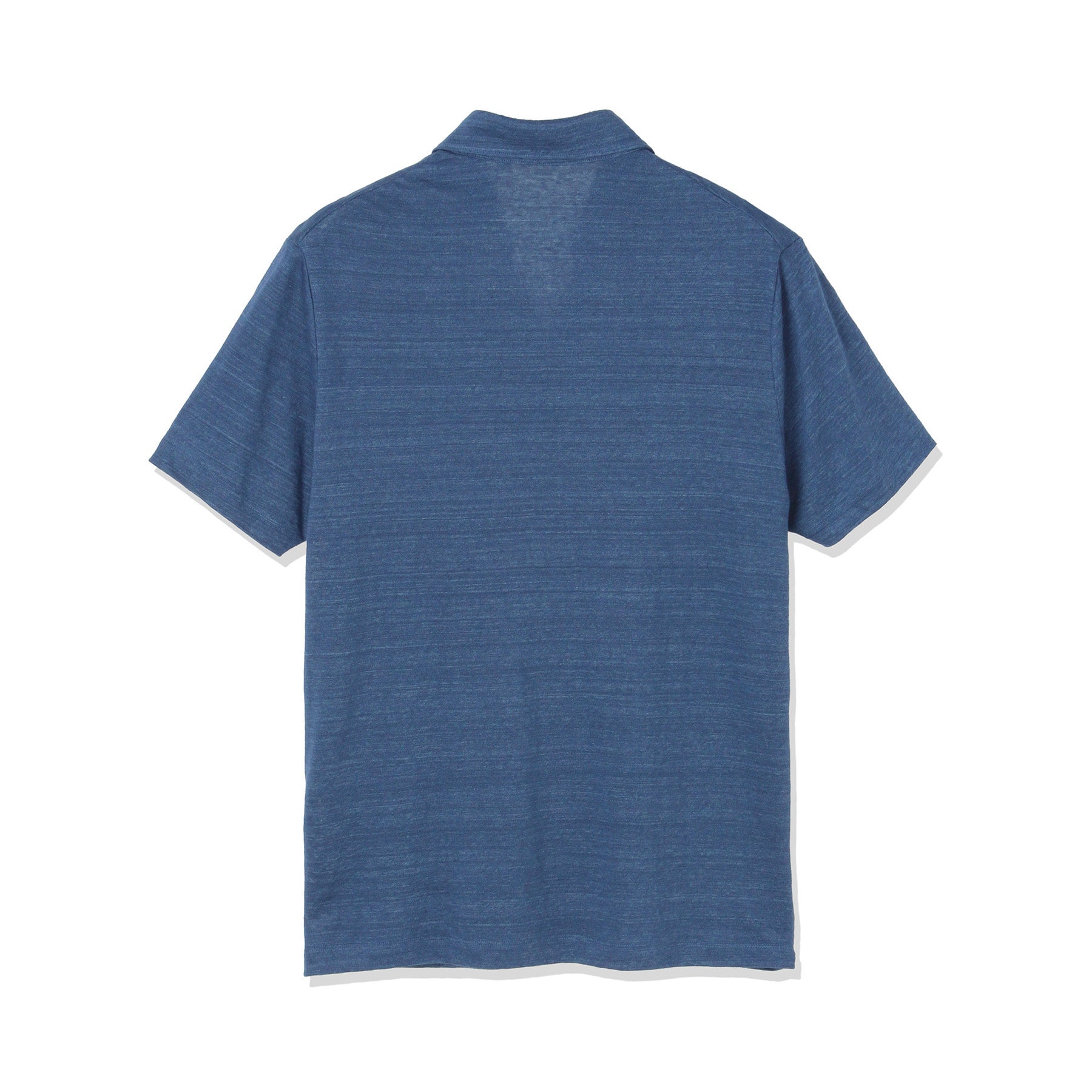Linen Jersey Tailored Skipper Shirt Color: Blue