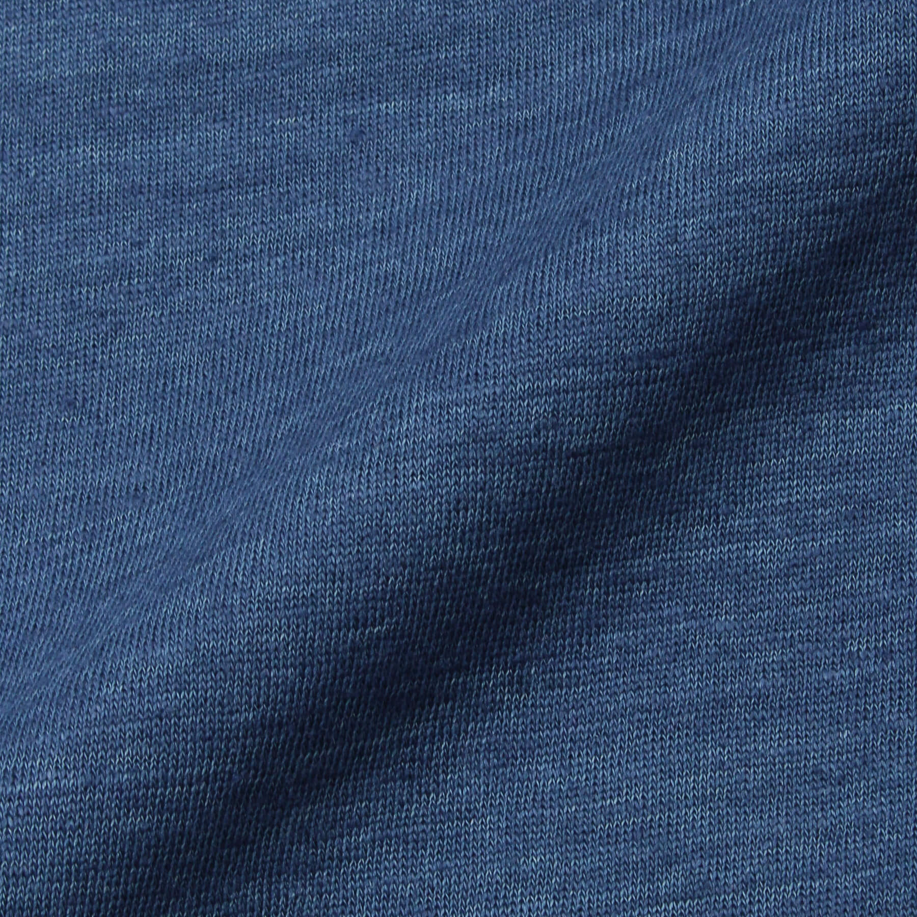 Linen Jersey Tailored Skipper Shirt Color: Blue