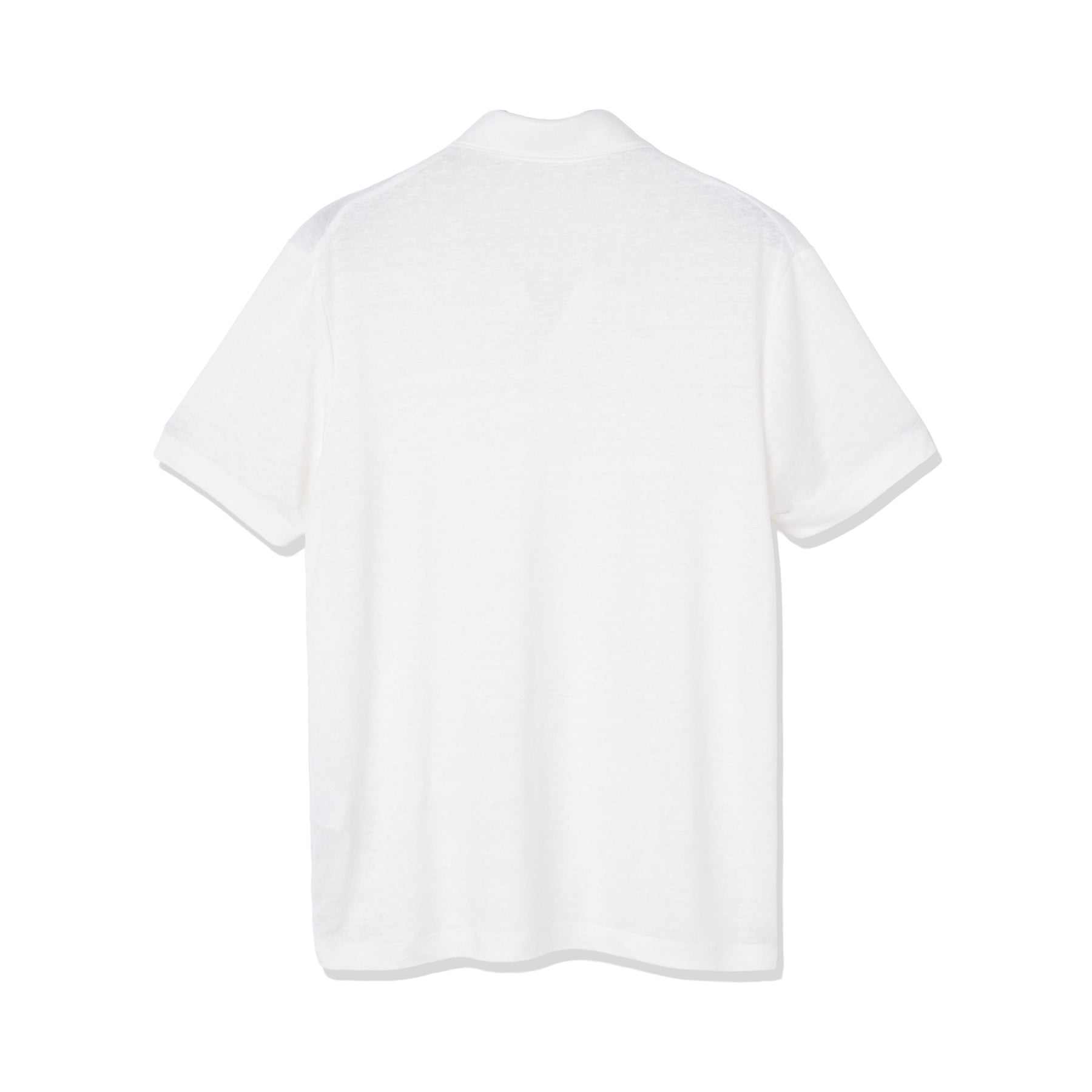 Linen Jersey Tailored Skipper Shirt Color: Off White