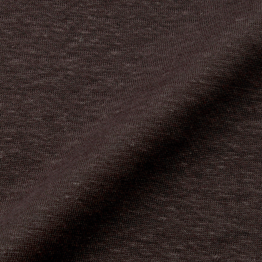 Linen Jersey Tailored Skipper Shirt Color: Oak