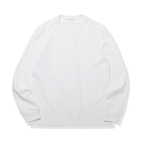 ハイブリッドコットンテーラードロングスリーブTシャツホワイトの商品画像