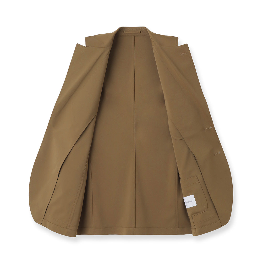 Matte Twist Easy Jacket Color: Camel