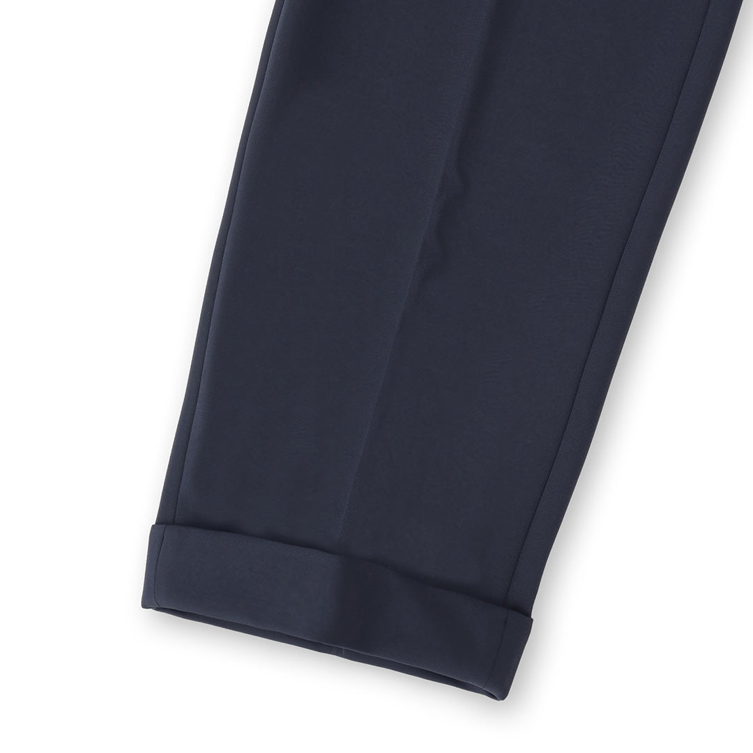 【Renewal】Matte Twist  Easy Trousers Color: Navy