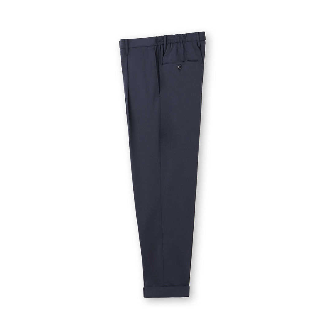【Renewal】Matte Twist  Easy Trousers Color: Navy