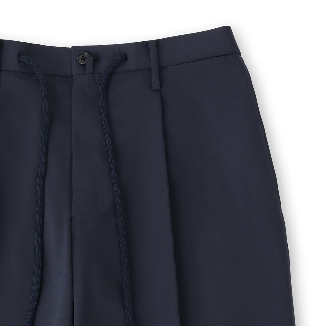 【Renewal】Matte Twist  Easy Trousers Color: Navy