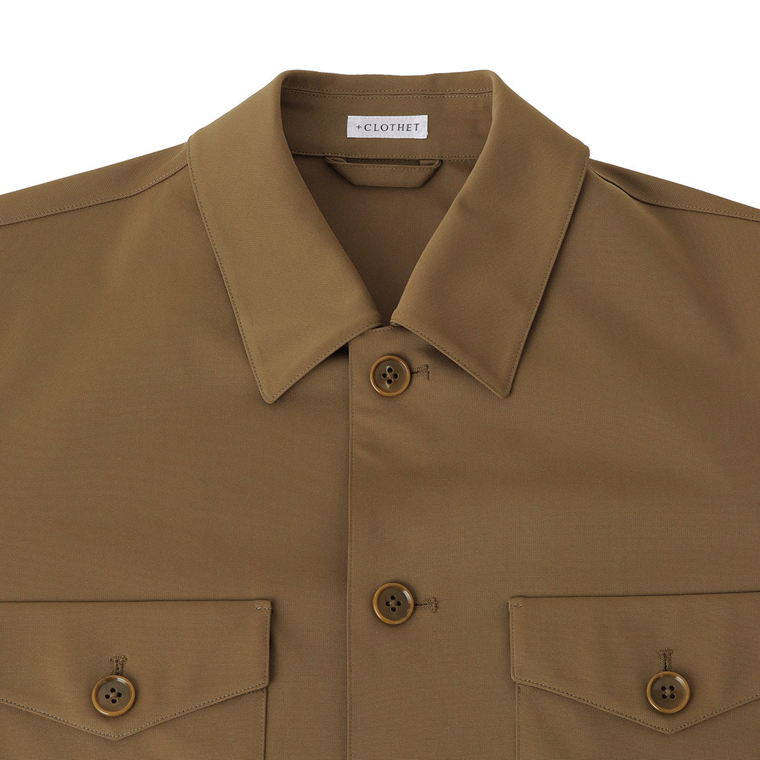 Matte Twist Fatigue Shirt Color: Camel