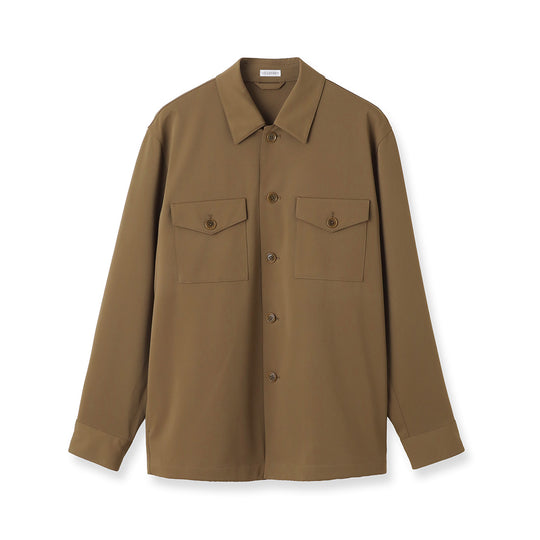 Matte Twist Fatigue Shirt Color: Camel
