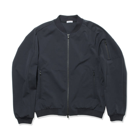 Matte Twist Flight Jacket Color: Navy