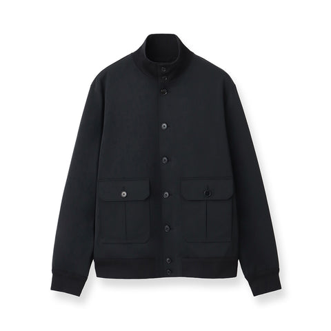 【9月12日発売】Matte Twist Stand Collar Jacket  Color: Black
