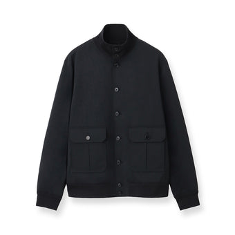 【9月12日発売】Matte Twist Stand Collar Jacket  Color: Black