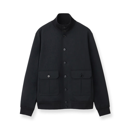 【9月12日発売】Matte Twist Stand Collar Jacket  Color: Black