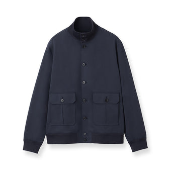 【9月12日発売】Matte Twist Stand Collar Jacket  Color: Navy