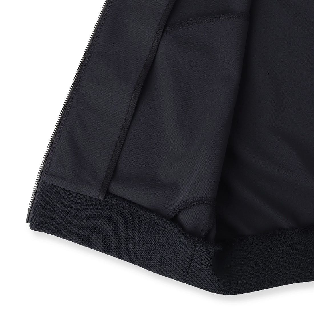 Matte Twist Stand Collar Zip Up  Color: Navy