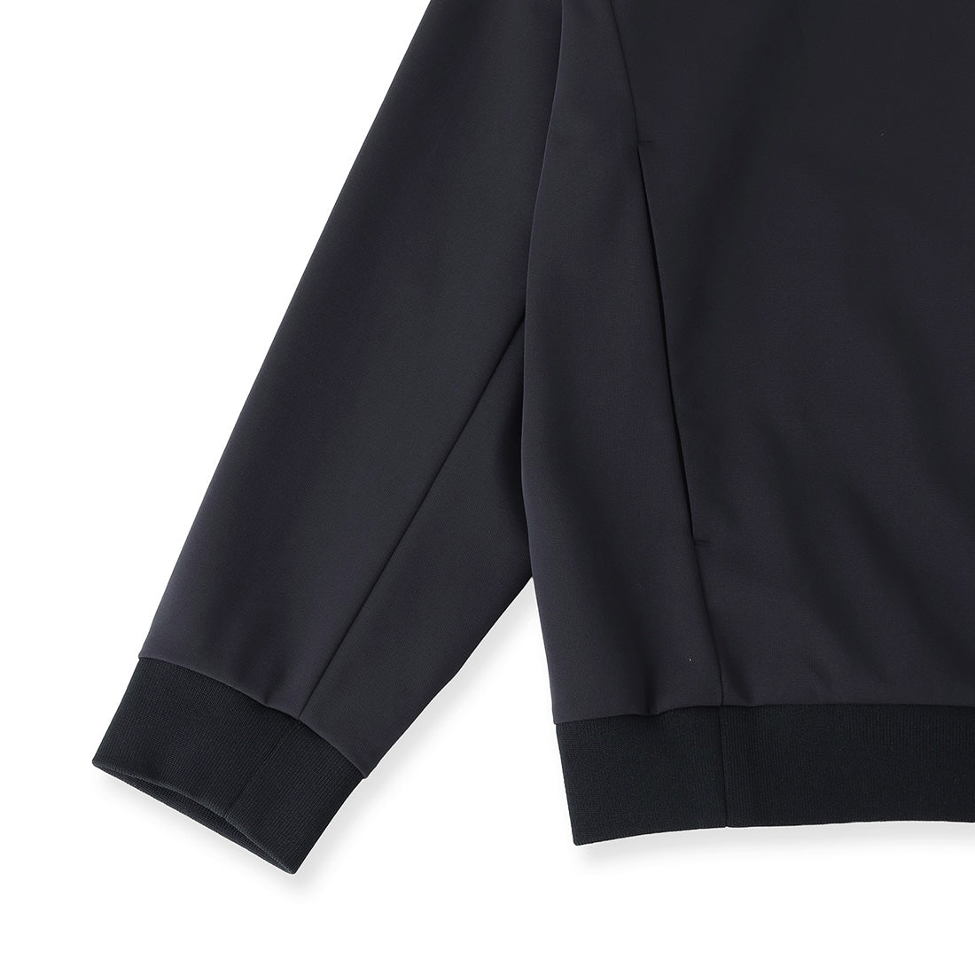 Matte Twist Stand Collar Zip Up  Color: Navy