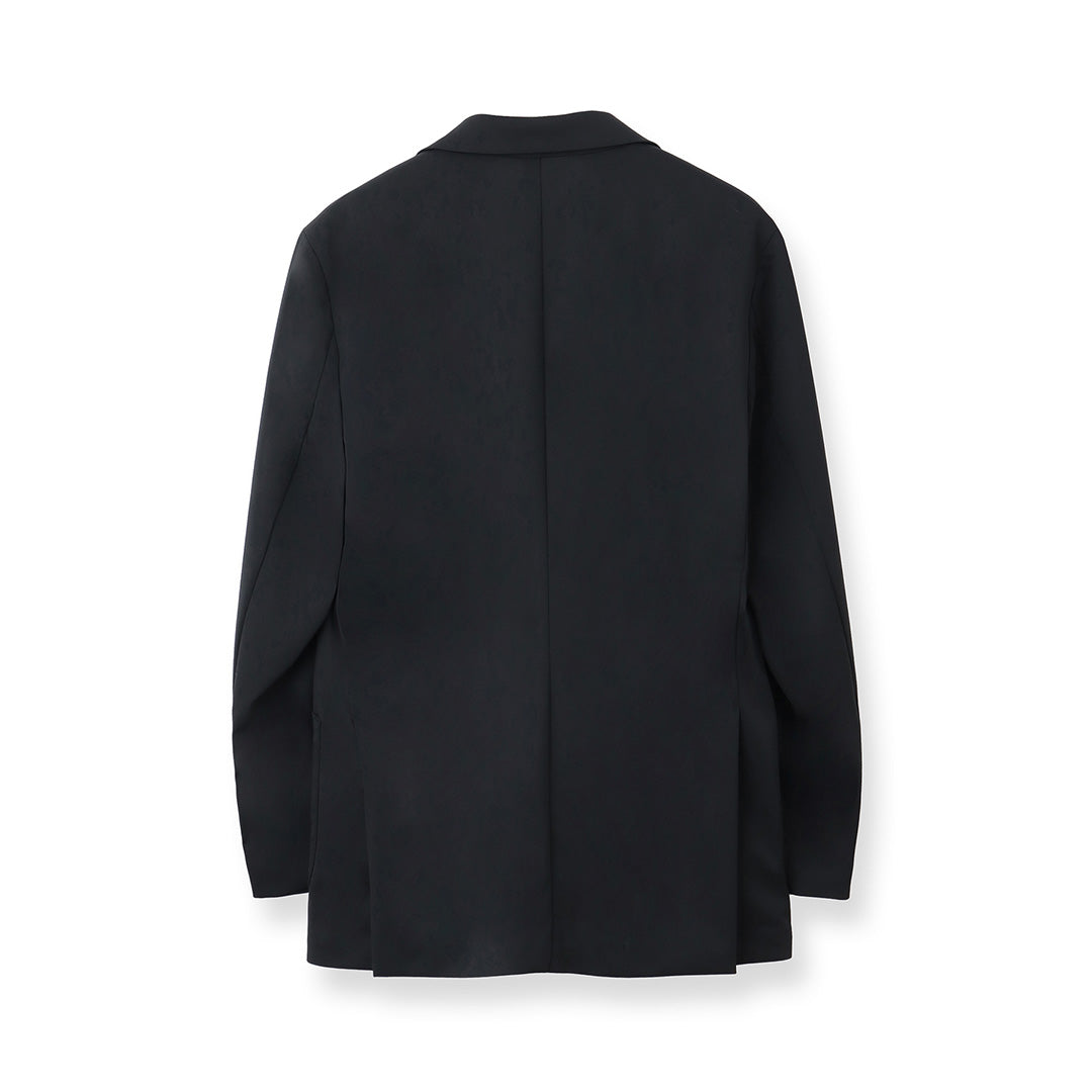 【Renewal】Matte Twist Tailored Jacket Color: Black
