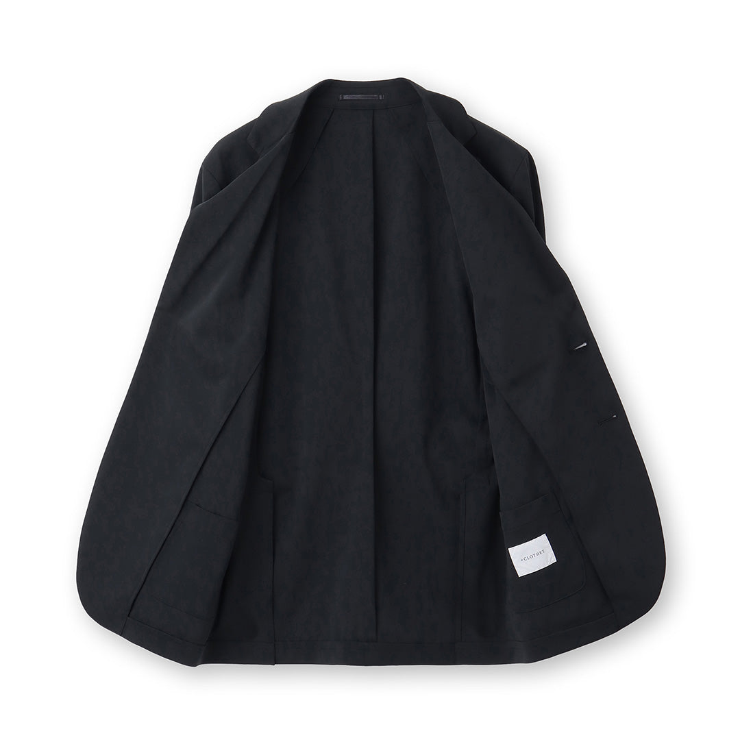 【Renewal】Matte Twist Tailored Jacket Color: Black