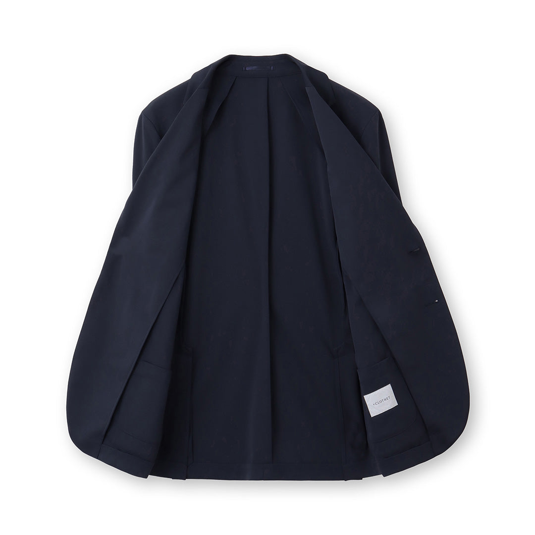 【Renewal】Matte Twist Tailored Jacket Color: Navy