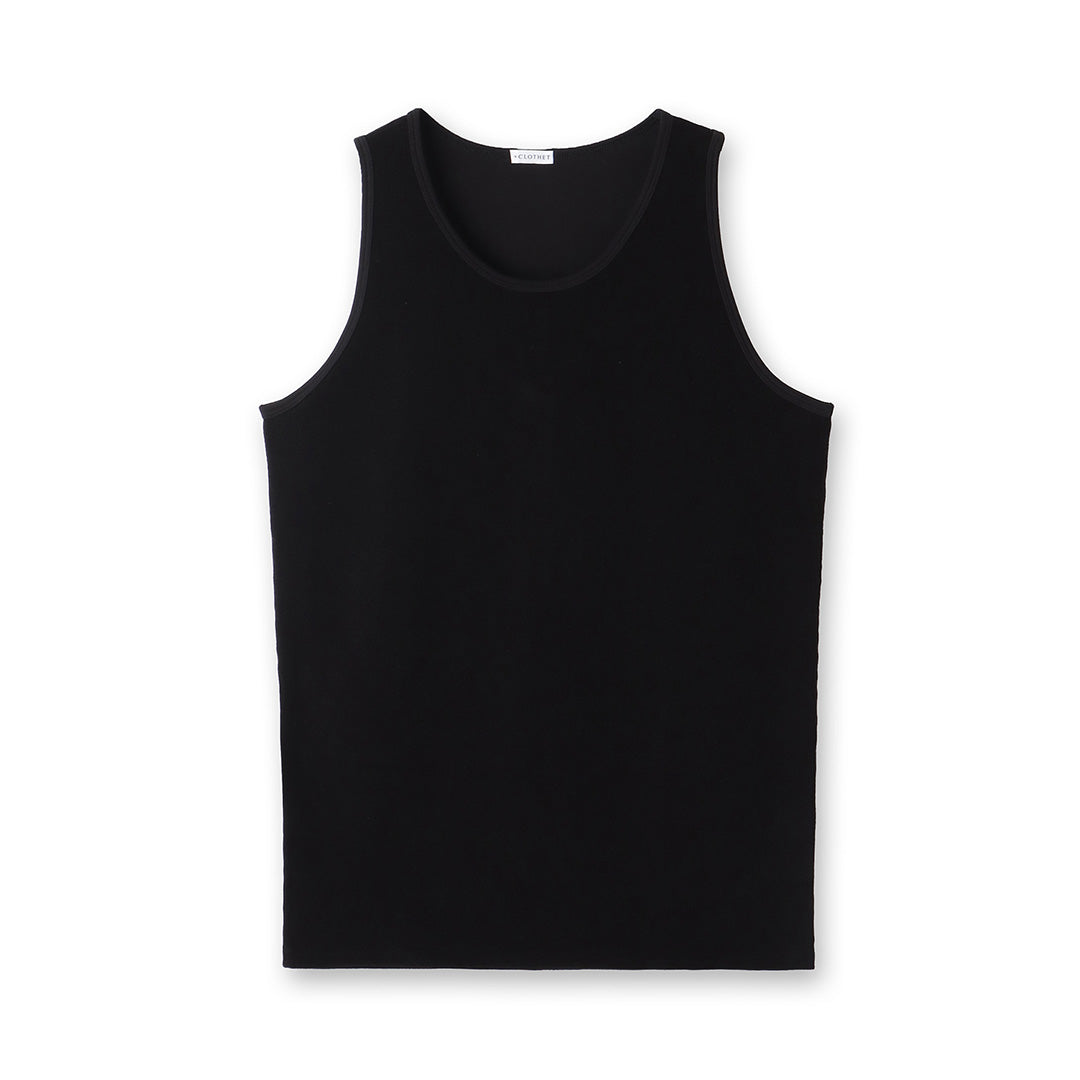Micro Pile Comfort Tank Top Color: Black