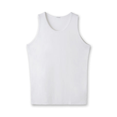 Micro Pile Comfort Tank Top Color: White