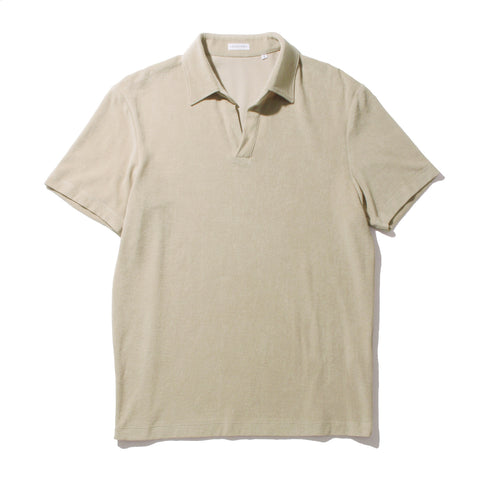 Micro Pile Skipper Shirt Color: Taupe