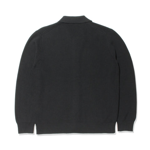 Middle Gauge Knit Cardigan Color:Black