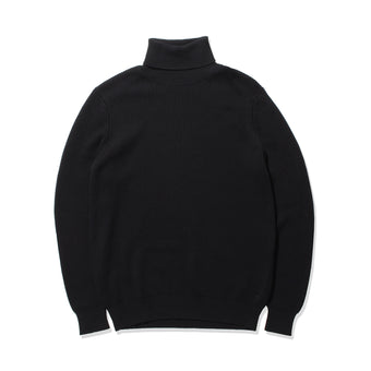 Middle Gauge Turtleneck Knit Color:Black