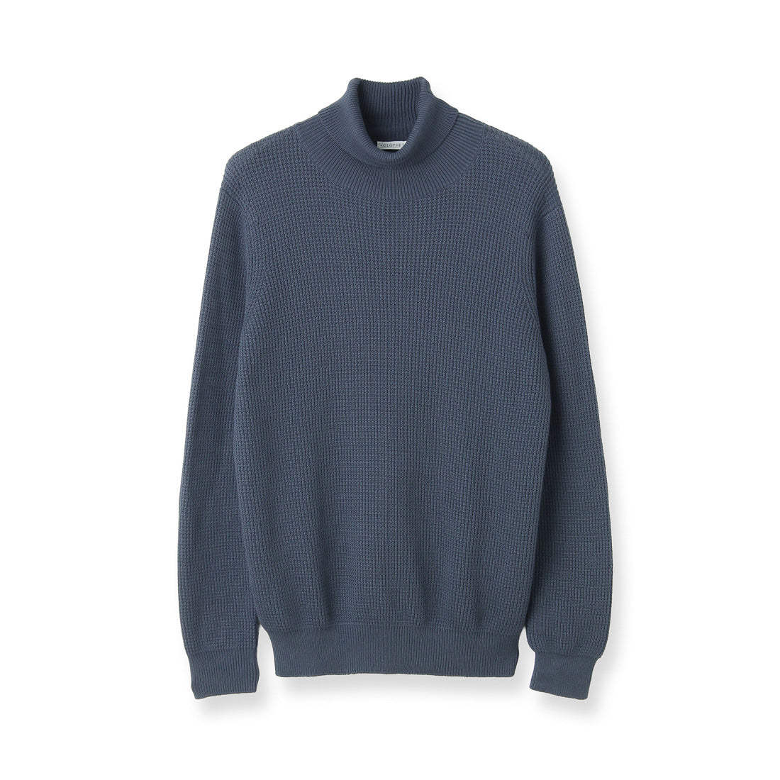Middle Gauge Turtleneck Knit Color: Graphite Blue
