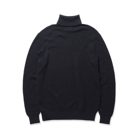 Middle Gauge Turtleneck Knit Color: Navy