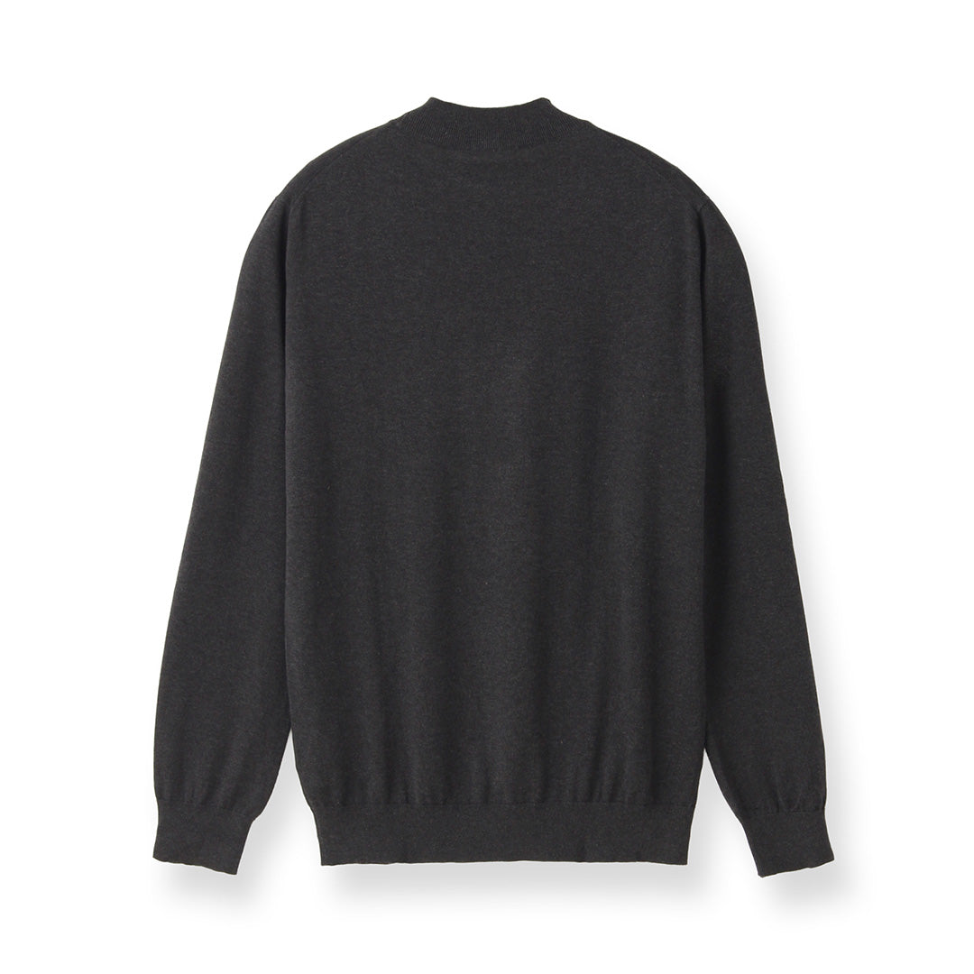 スビンプラチナム モックネックニット チャコール | ＋CLOTHET ONLINE