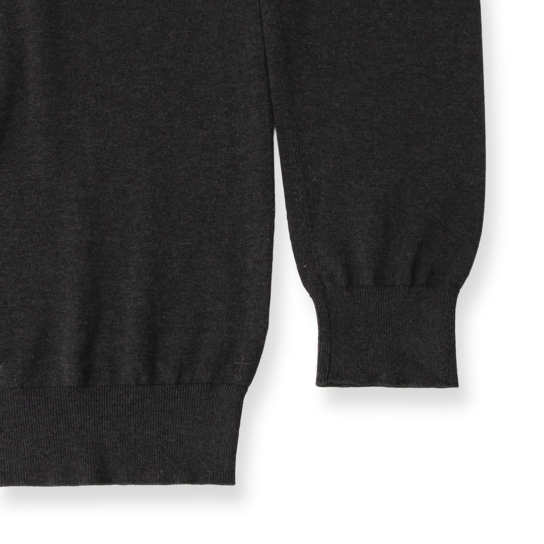 Mock Neck Knit Color: Charcoal