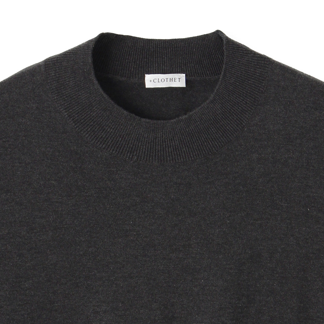 スビンプラチナム モックネックニット チャコール | ＋CLOTHET ONLINE