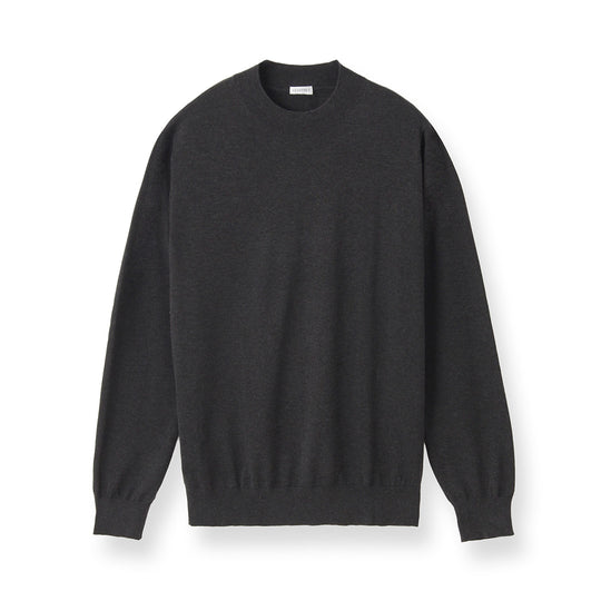Mock Neck Knit Color: Charcoal