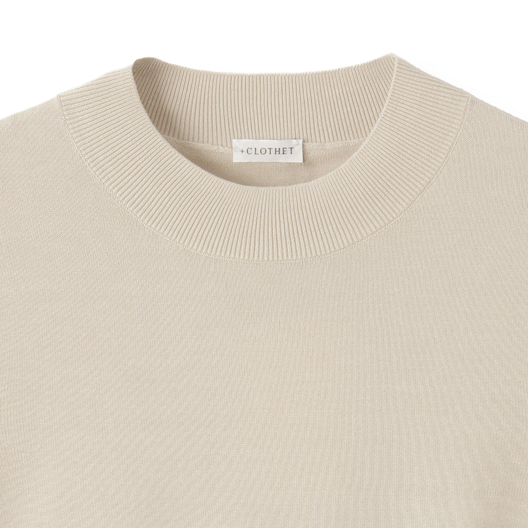 スビンプラチナム モックネックニット パール | ＋CLOTHET ONLINE