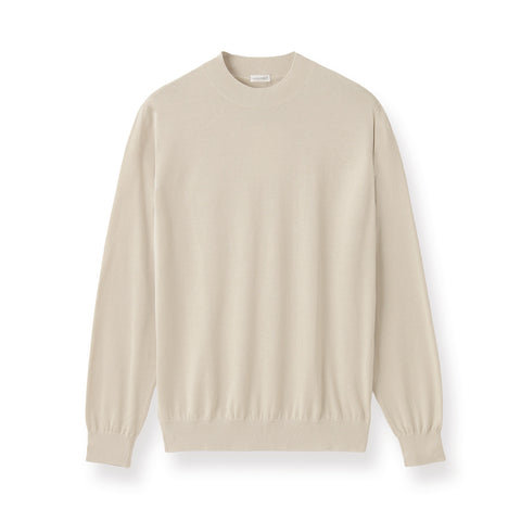 Mock Neck Knit Color: Pearl